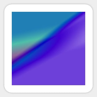 blue green abstract art Sticker